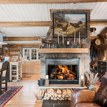 Horská chata Th587- Premium Ski-in Out In Trysil With Jacuzzi, Sauna 4 Bathrooms Innbygda